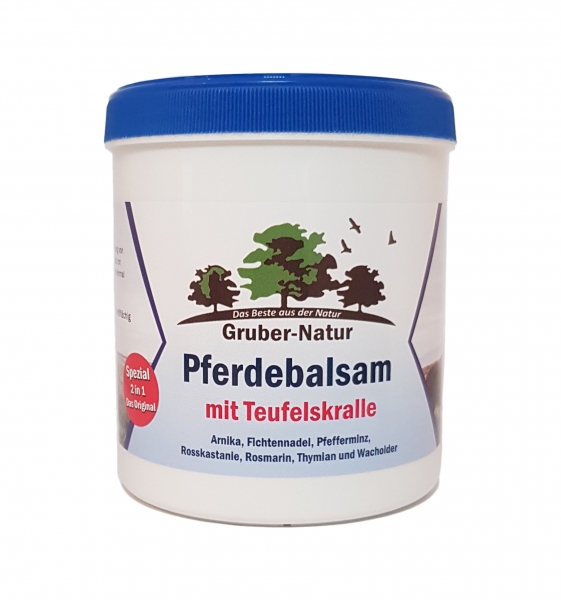 Gruber-Natur  Pferdebalsam mit Teufelskralle 500 ml